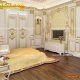 Mẫu nội thất phòng ngủ màu vàng phong cách Pháp