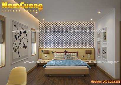thiết kế nội thất phòng ngủ hiện đại ấn tượng