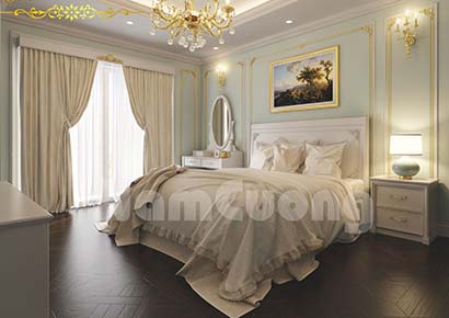 Tổng hợp 6 mẫu phòng ngủ đẹp cho biệt thự Pháp