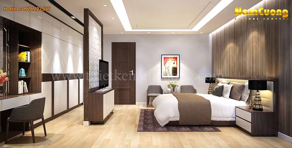 Thiết kế nội thất phòng ngủ hiện đại sang trọng