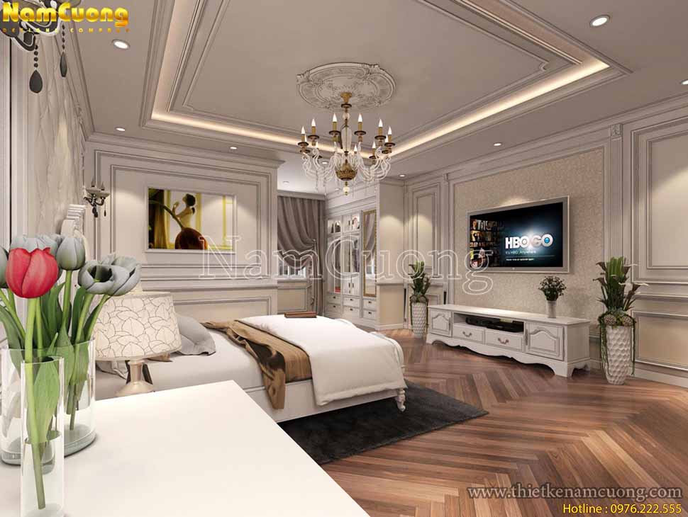 Thiết kế nội thất phòng ngủ 30m2 sang trọng