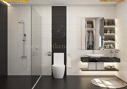 Thiết kế nội thất phòng tắm hiện đại