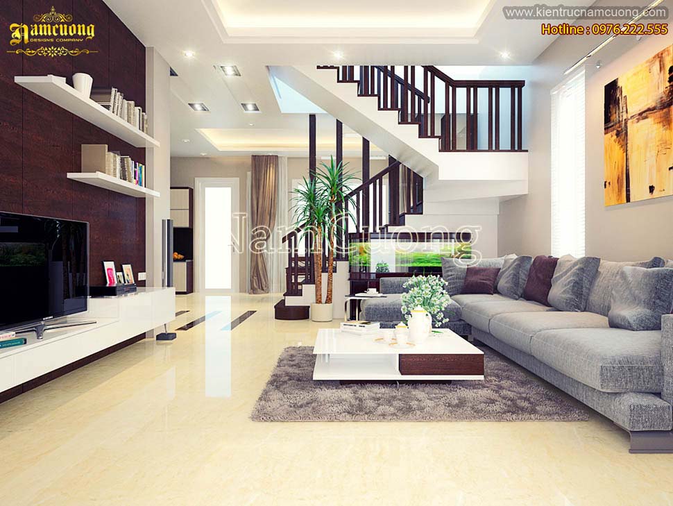 5 mẫu thiết kế nội thất phòng khách đẹp hiện đại 2020